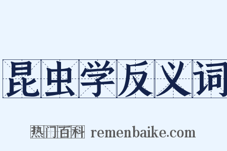 昆虫学反义词是什么意思的图片